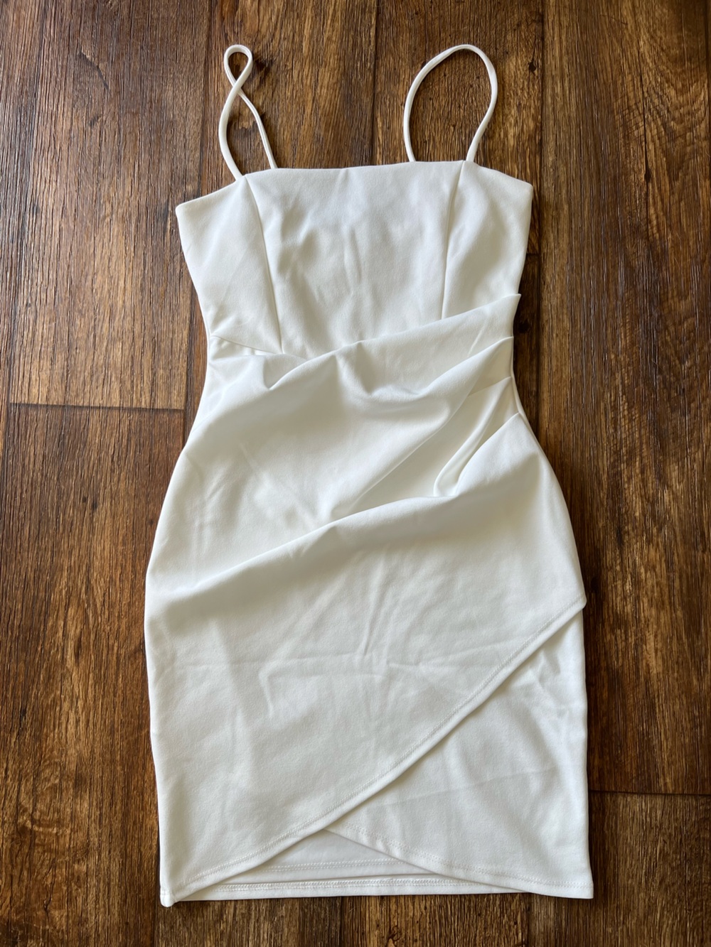 Windsor White Spaghetti Strap Bodycon Dress